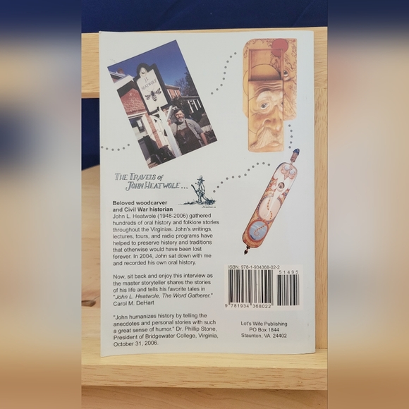 JOHN L. HEATWOLE, THE WORD GATHERER Oral History Interview PB USED GOOD SIGNED - Picture 2 of 7